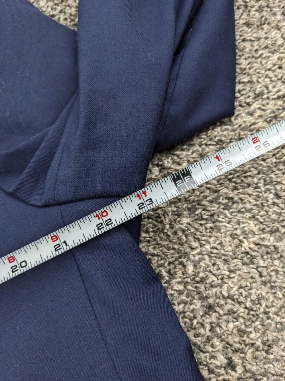 NWT Joseph Abboud 44S Suit Wool Blend Stretch Navy Blue 38x30 Classic Fit